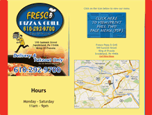 Tablet Screenshot of frescopizzakop.com